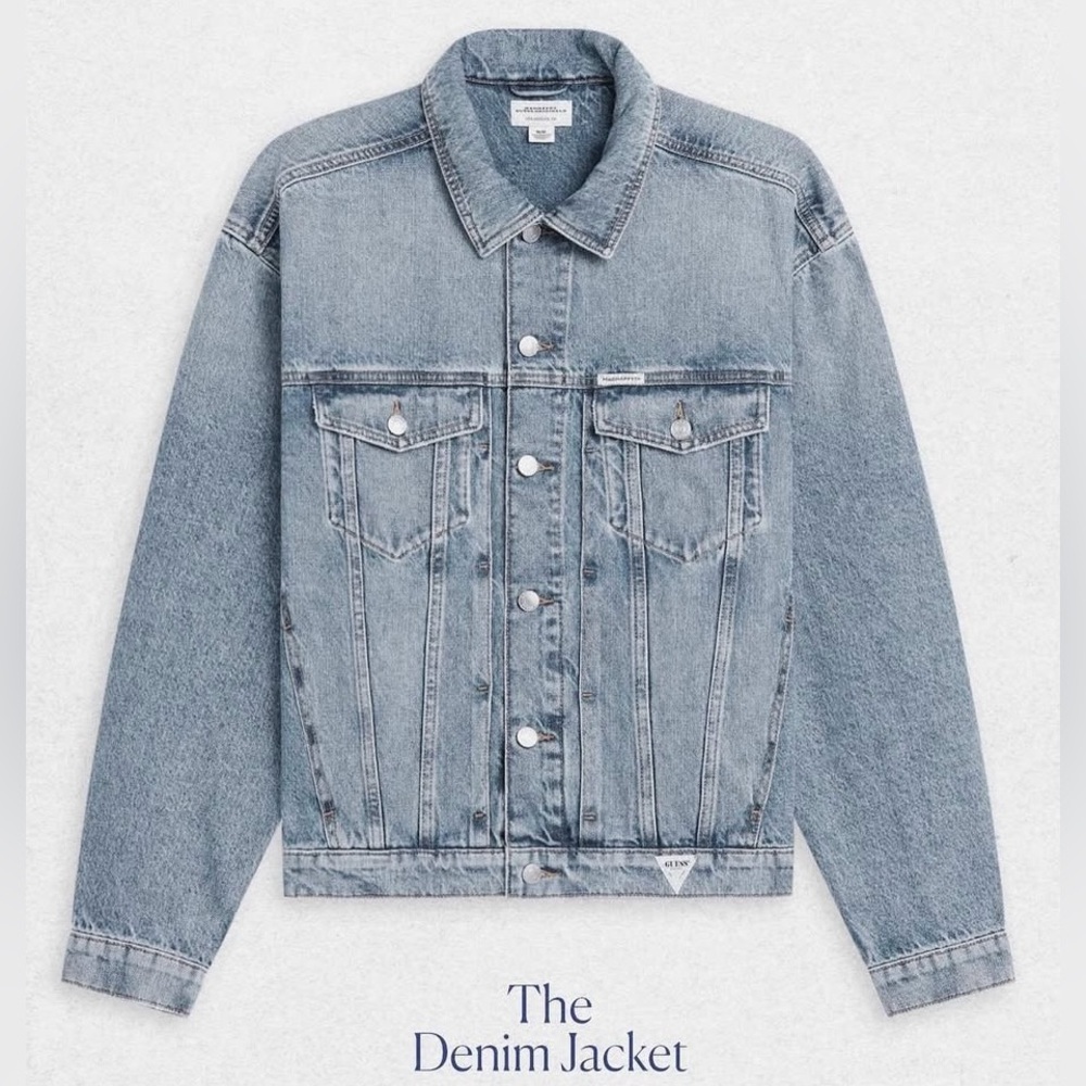 MADHAPPY x GUESS Collaboration Unisex Original Stone Wash Denim Jacket |NEW/NWT!